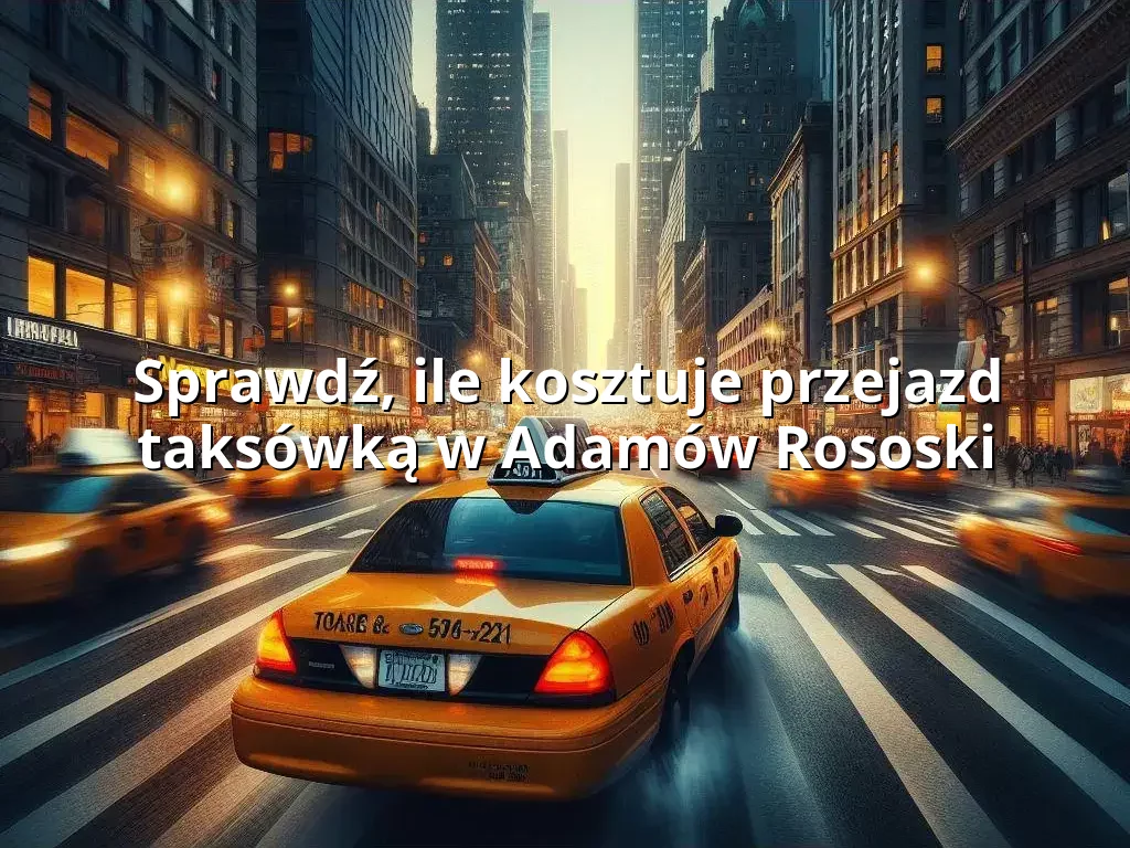 Tanie Taxi Adamów Rososki