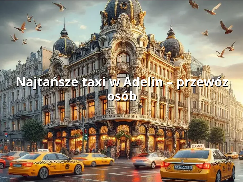 Tanie Taxi Adelin