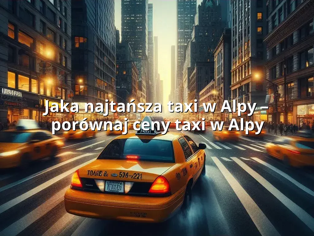 Tanie Taxi Alpy