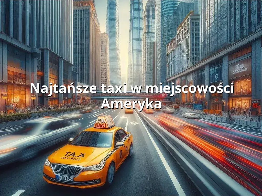 Tanie Taxi Ameryka