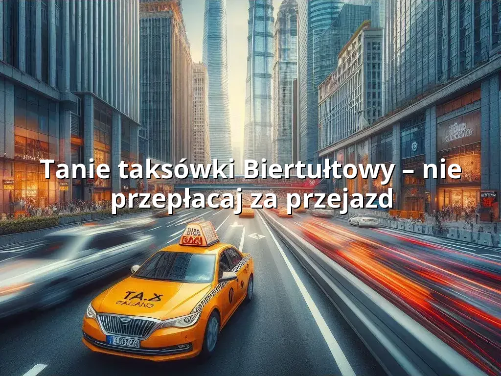 Tanie Taxi Biertułtowy