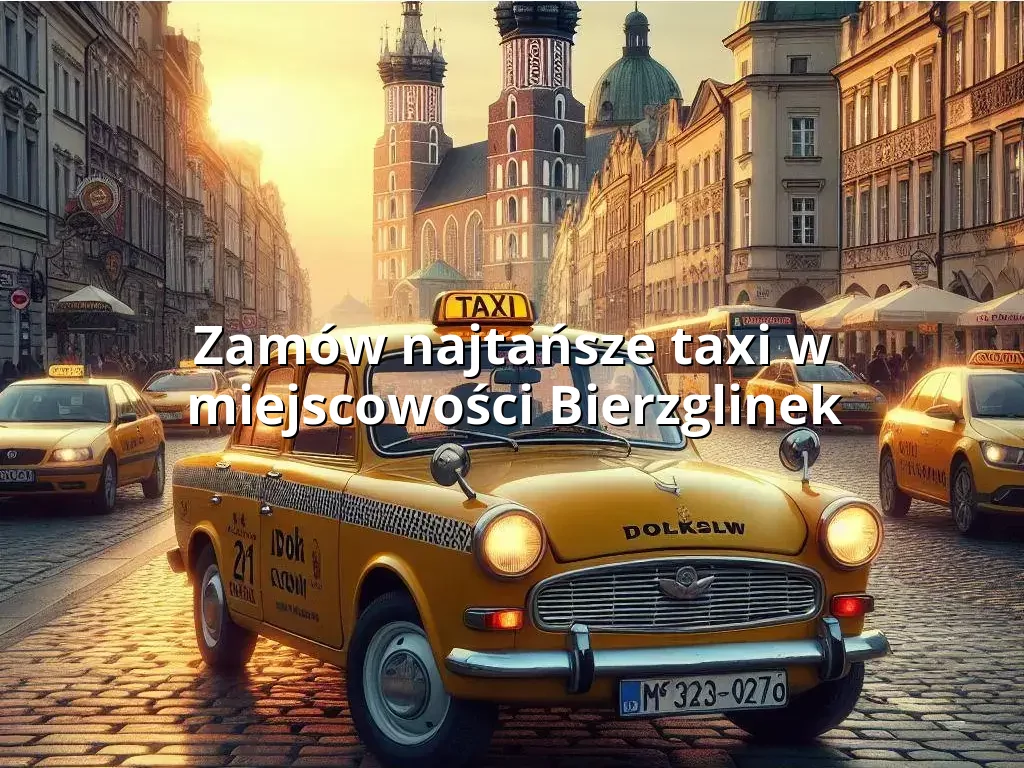 Tanie Taxi Bierzglinek