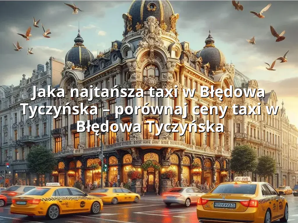 Tanie Taxi Błędowa Tyczyńska