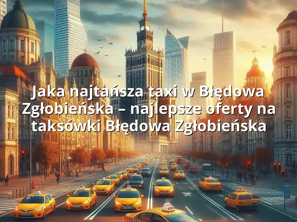 Tanie Taxi Błędowa Zgłobieńska