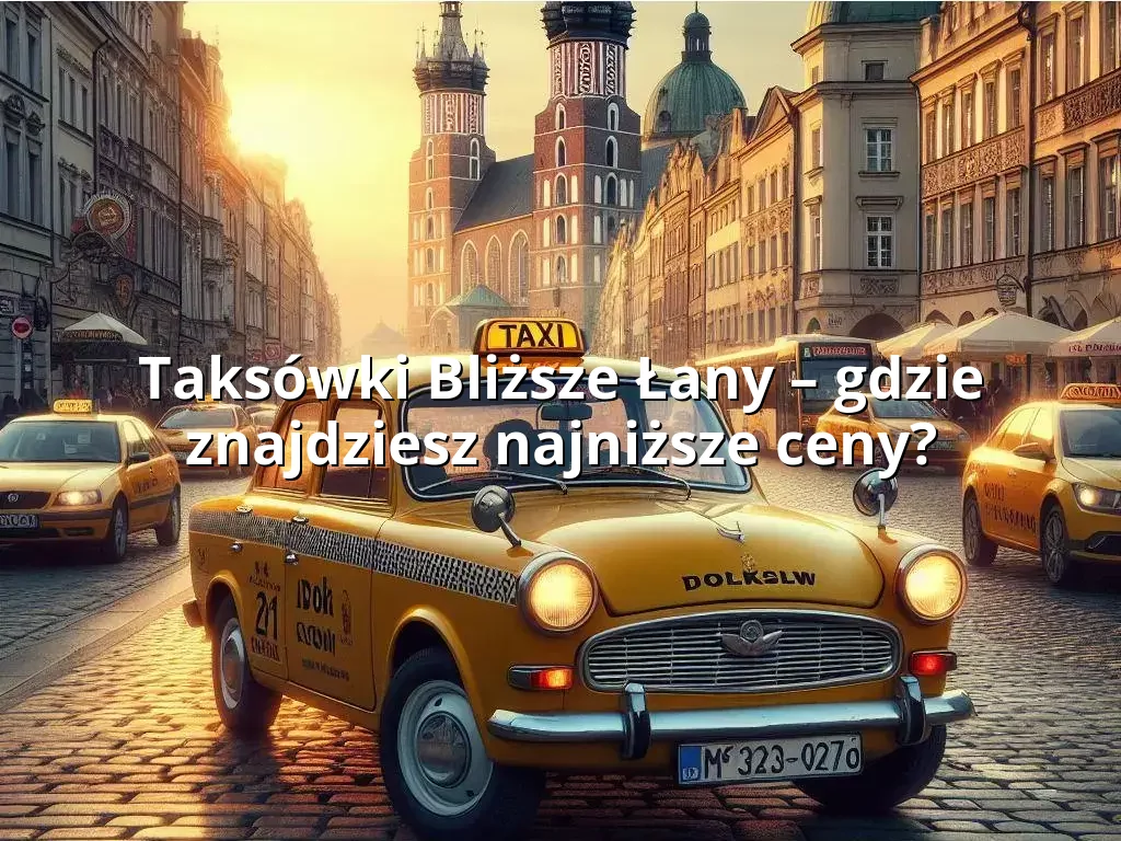 Tanie Taxi Bliższe Łany