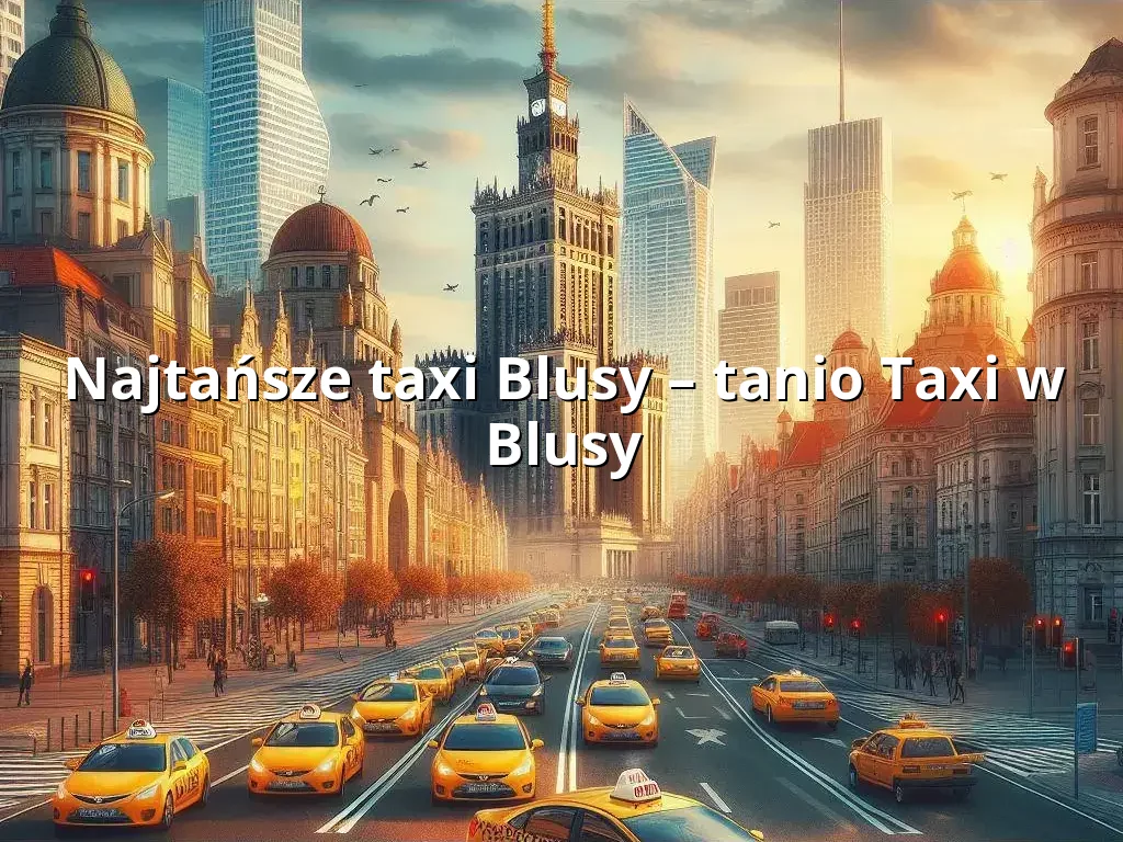 Tanie Taxi Blusy