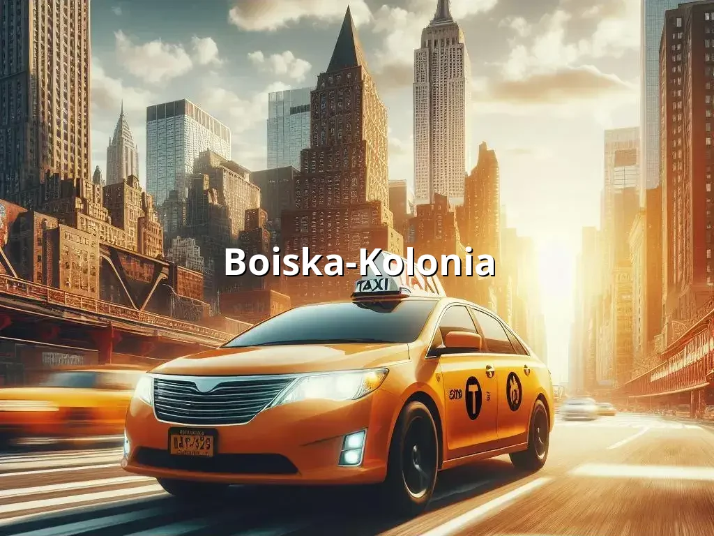 Bezpieczne Taxi Boiska-Kolonia