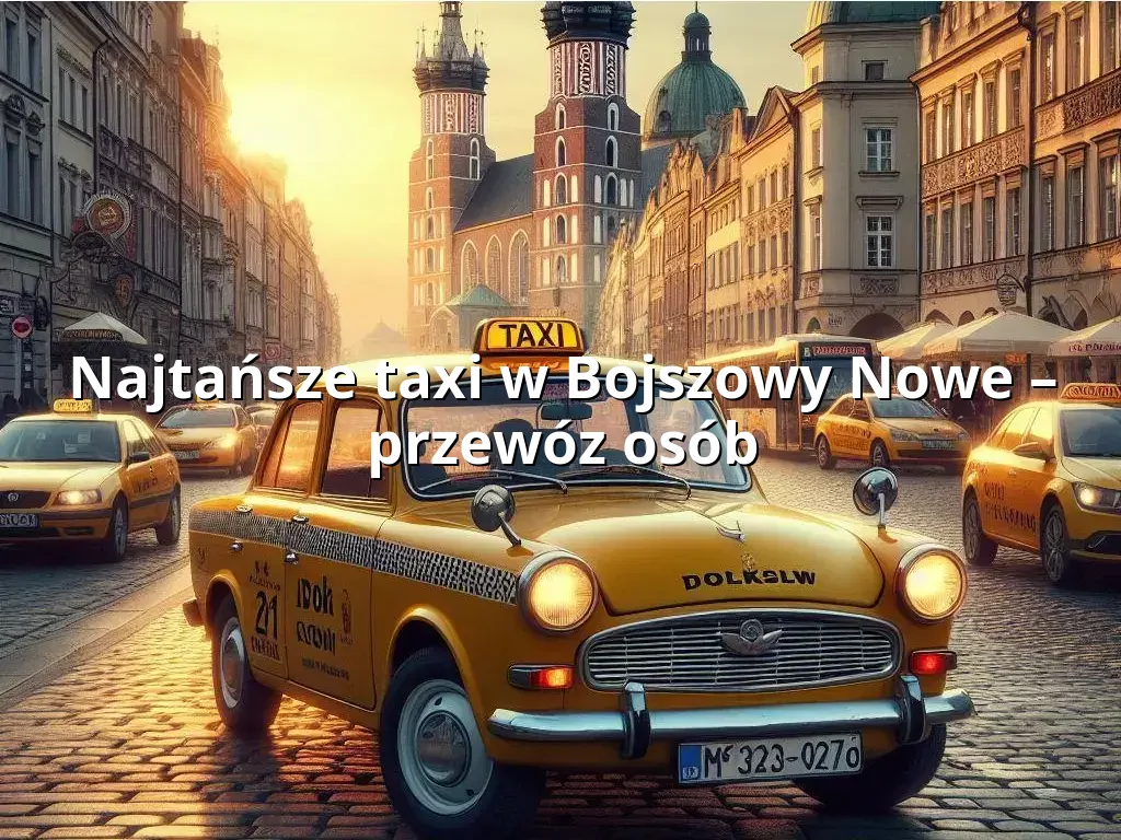 Tanie Taxi Bojszowy Nowe