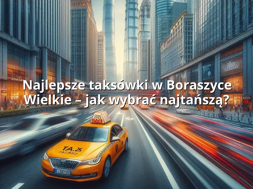 Tanie Taxi Boraszyce Wielkie