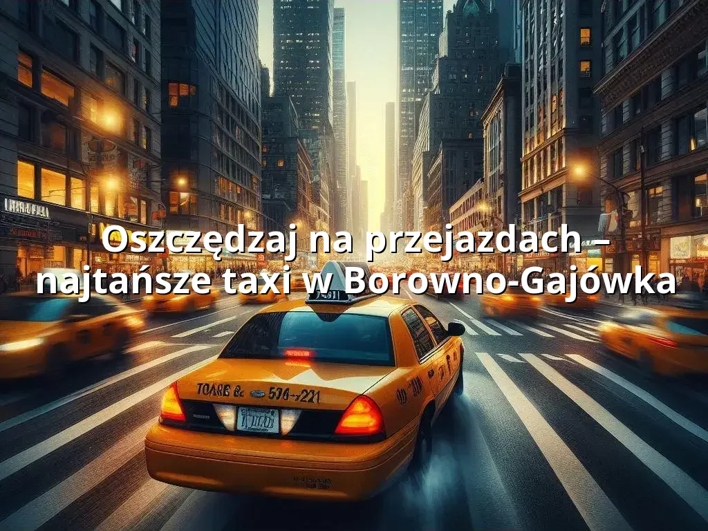 Tanie Taxi Borowno-Gajówka