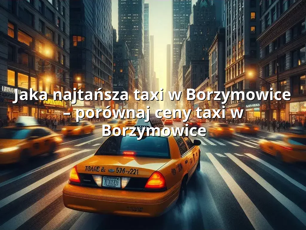 Tanie Taxi Borzymowice