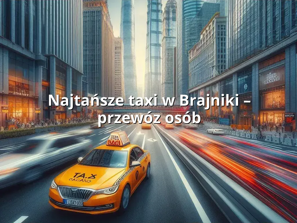 Tanie Taxi Brajniki