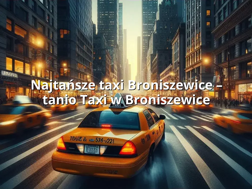 Tanie Taxi Broniszewice