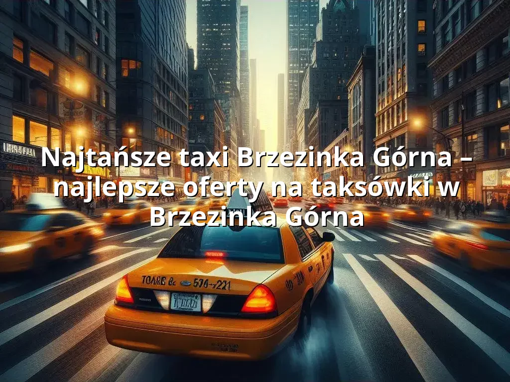 Tanie Taxi Brzezinka Górna