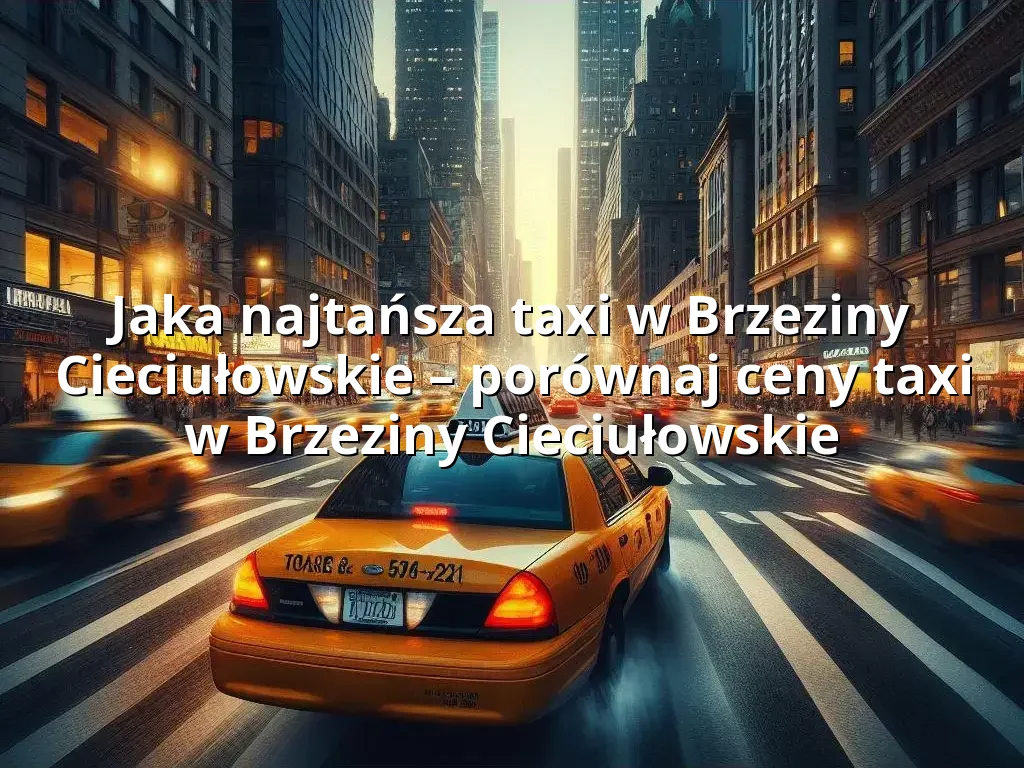 Tanie Taxi Brzeziny Cieciułowskie