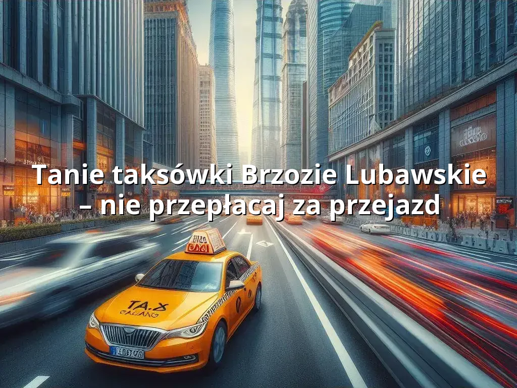 Tanie Taxi Brzozie Lubawskie