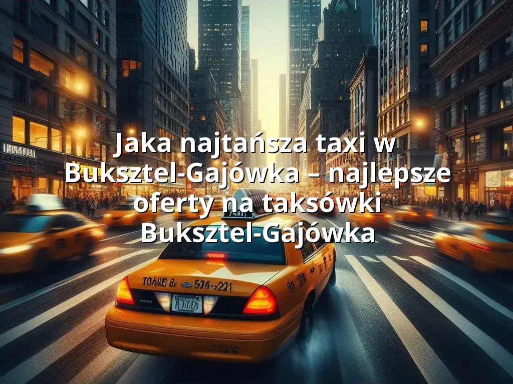 Tanie Taxi Buksztel-Gajówka