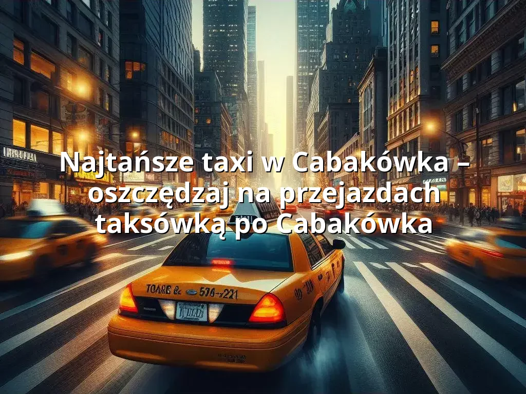 Tanie Taxi Cabakówka