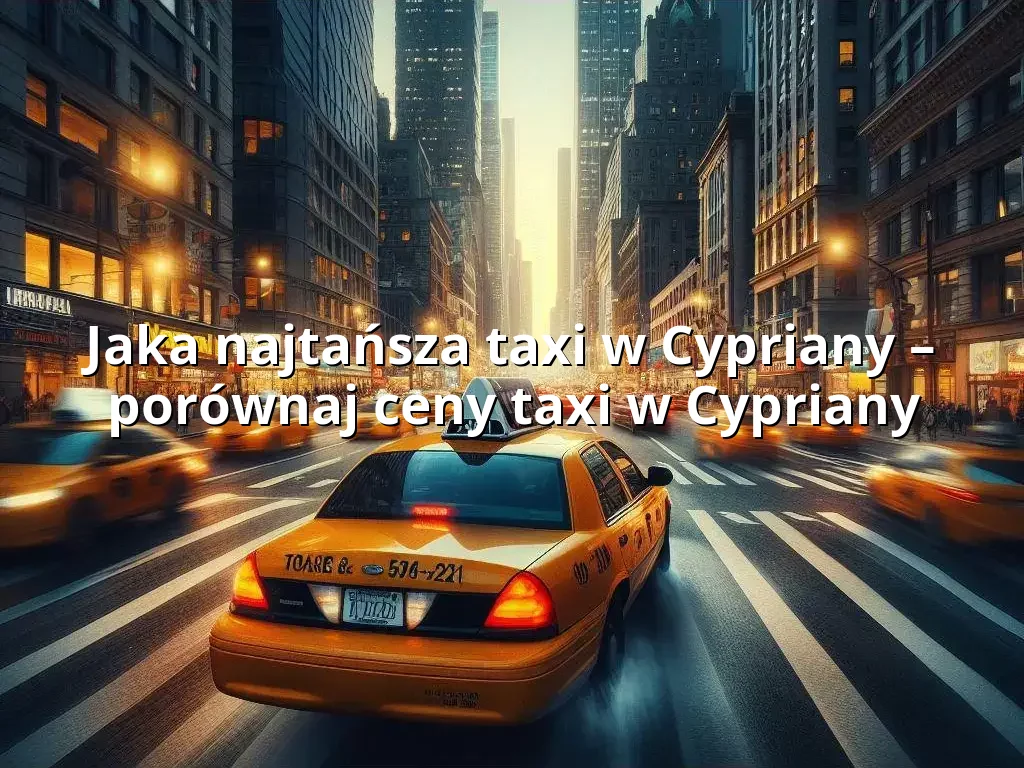 Tanie Taxi Cypriany