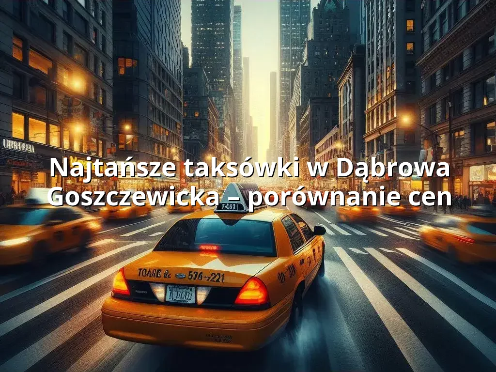 Tanie Taxi Dąbrowa Goszczewicka