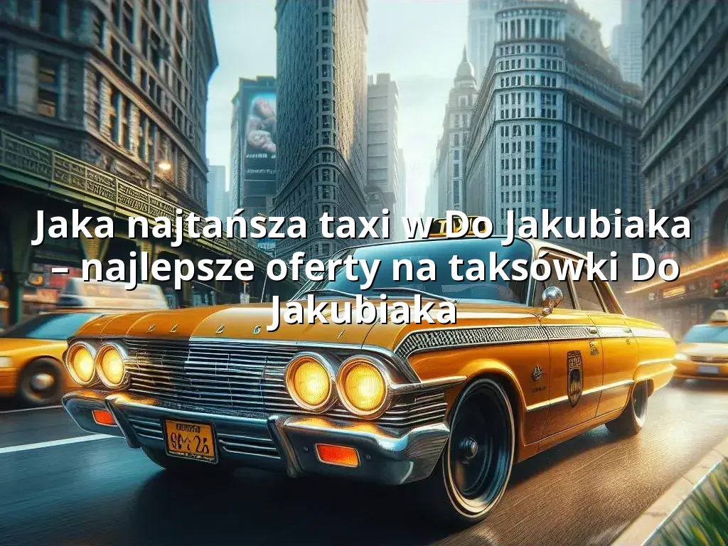 Tanie Taxi Do Jakubiaka