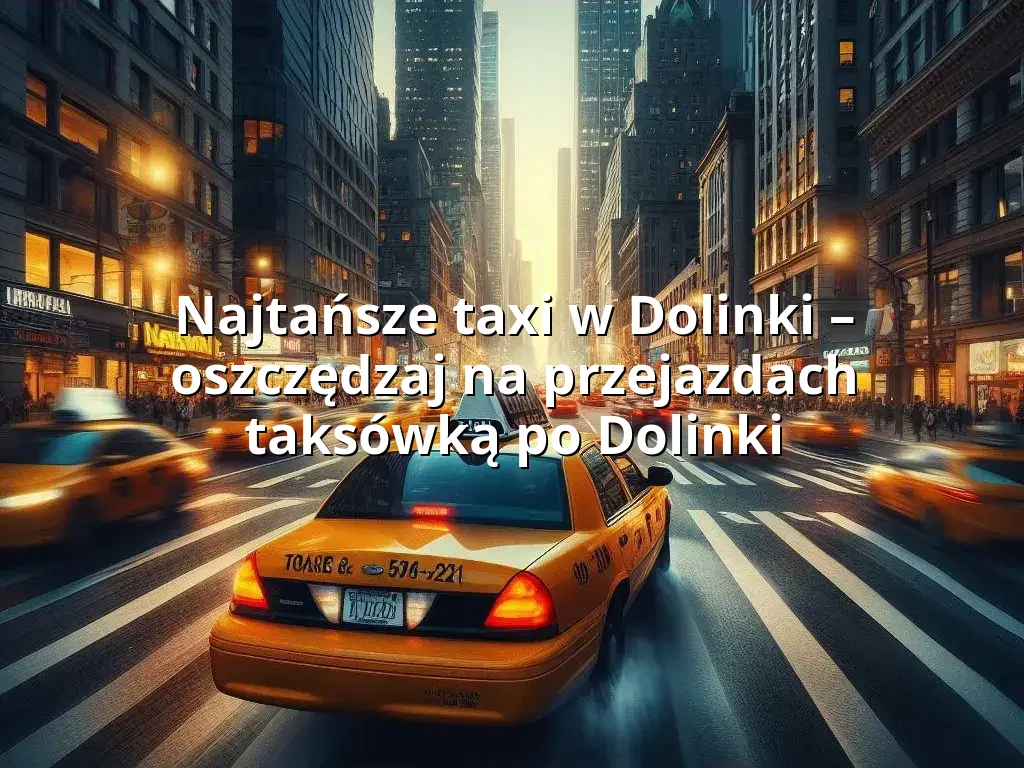 Tanie Taxi Dolinki