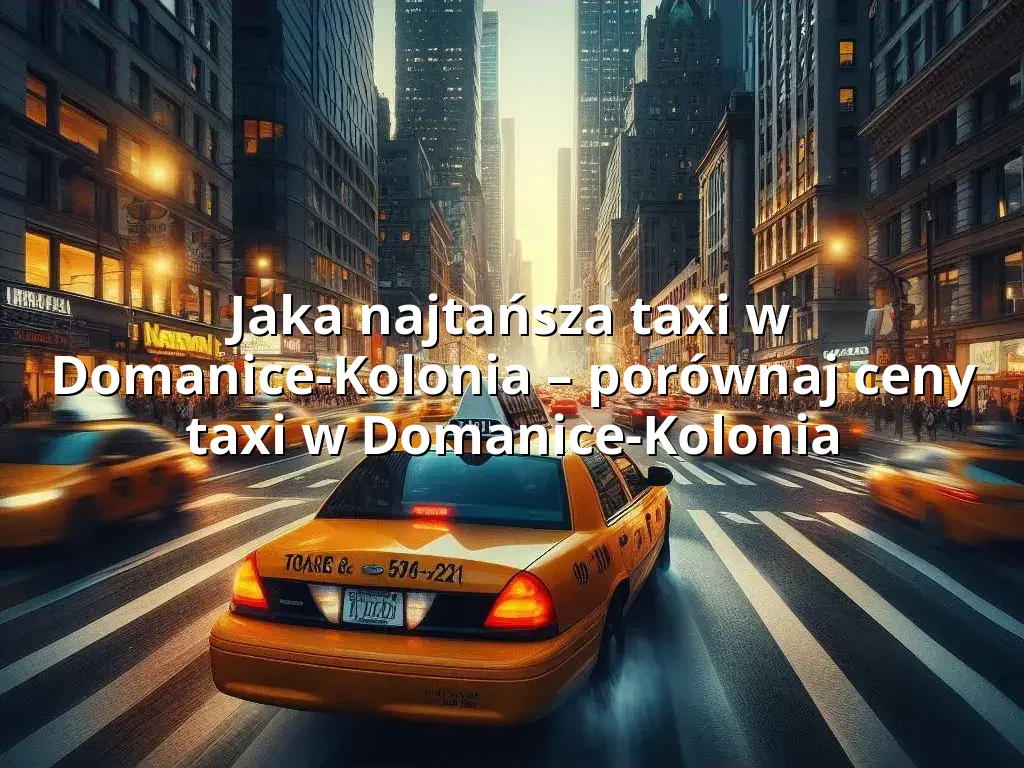 Tanie Taxi Domanice-Kolonia