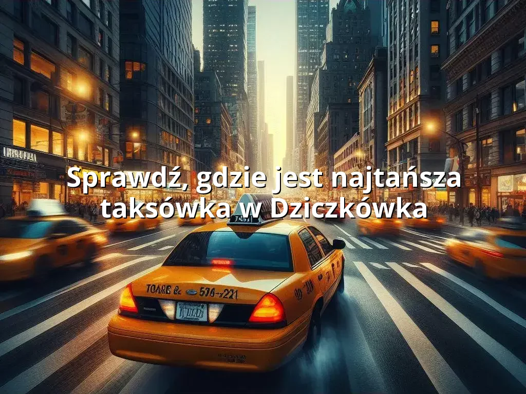 Tanie Taxi Dziczkówka