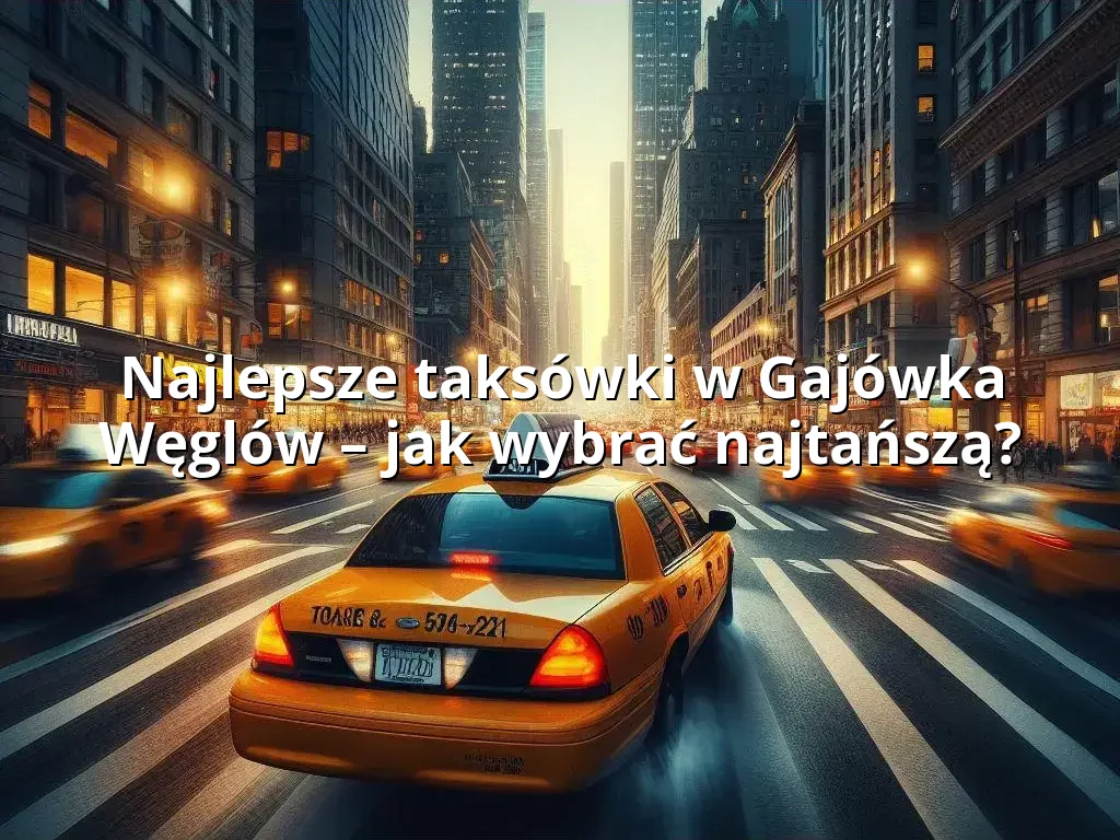 Tanie Taxi Gajówka Węglów