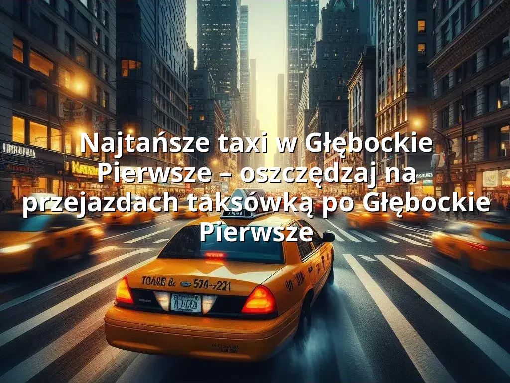 Tanie Taxi Głębockie Pierwsze