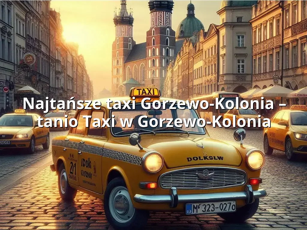 Tanie Taxi Gorzewo-Kolonia