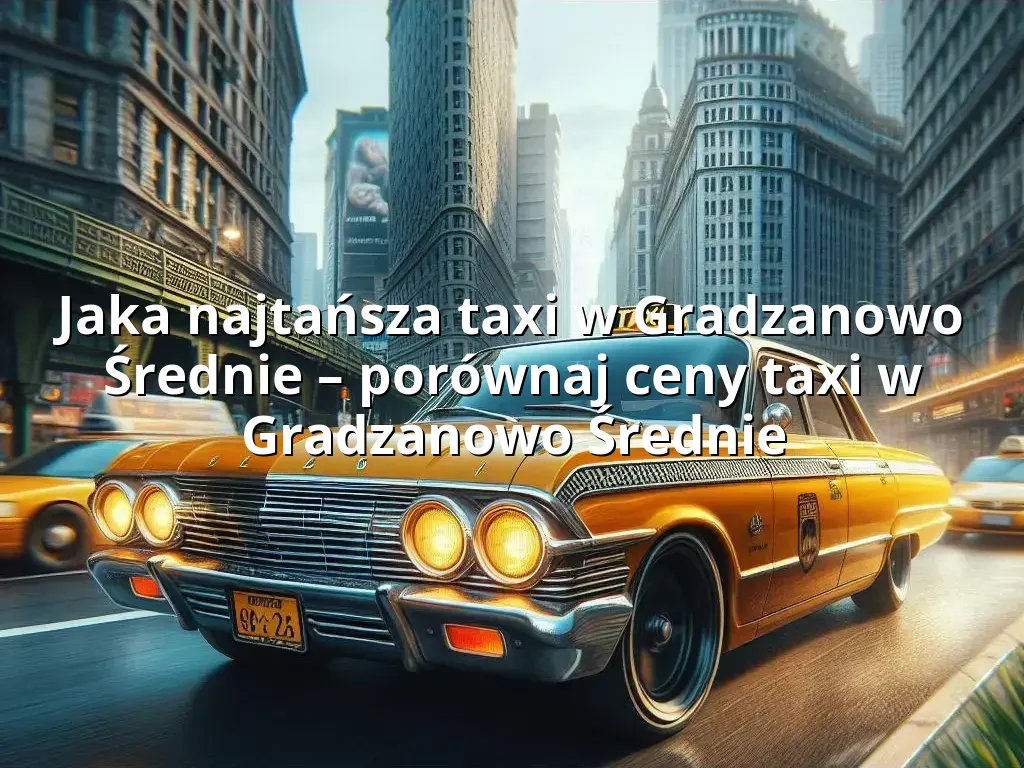 Tanie Taxi Gradzanowo Średnie