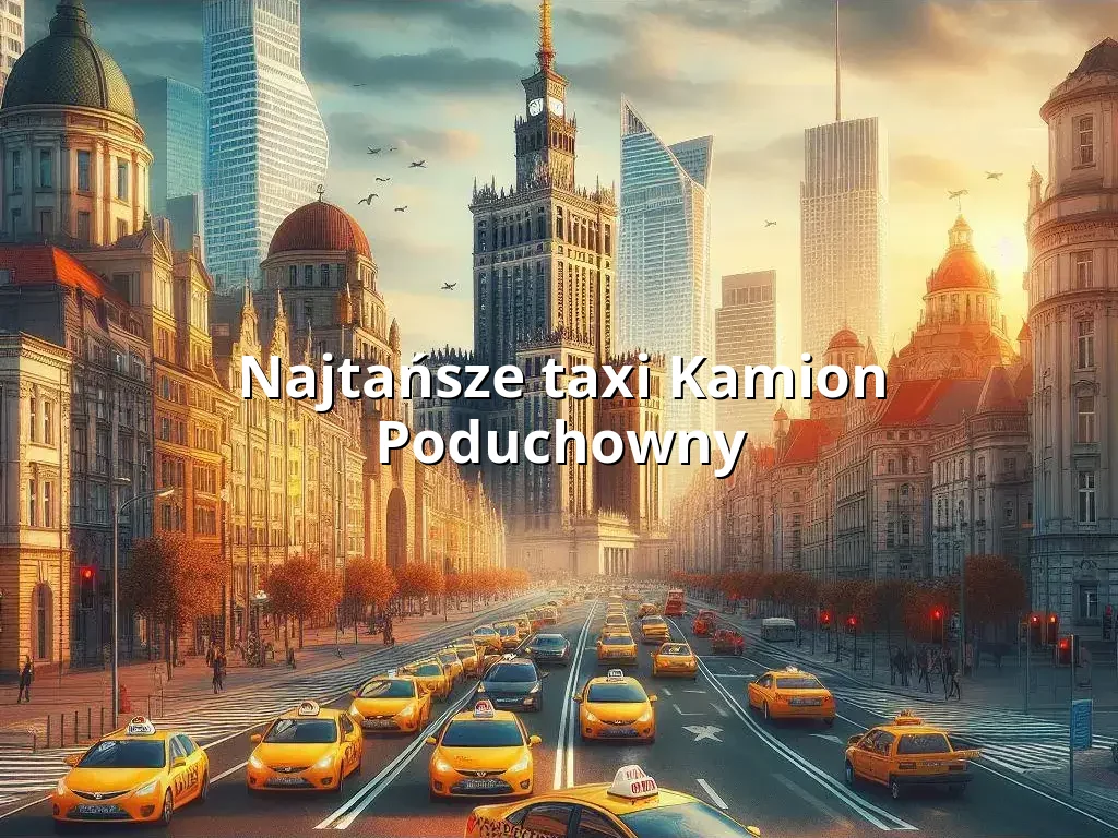 Tanie Taxi Kamion Poduchowny