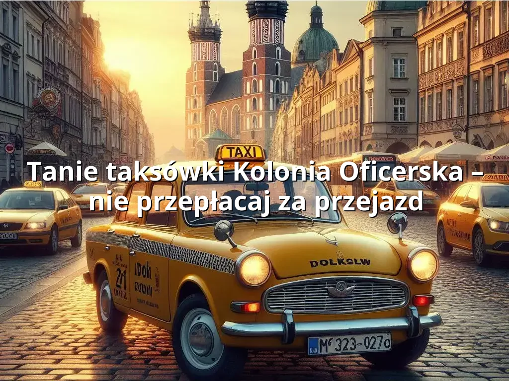 Tanie Taxi Kolonia Oficerska