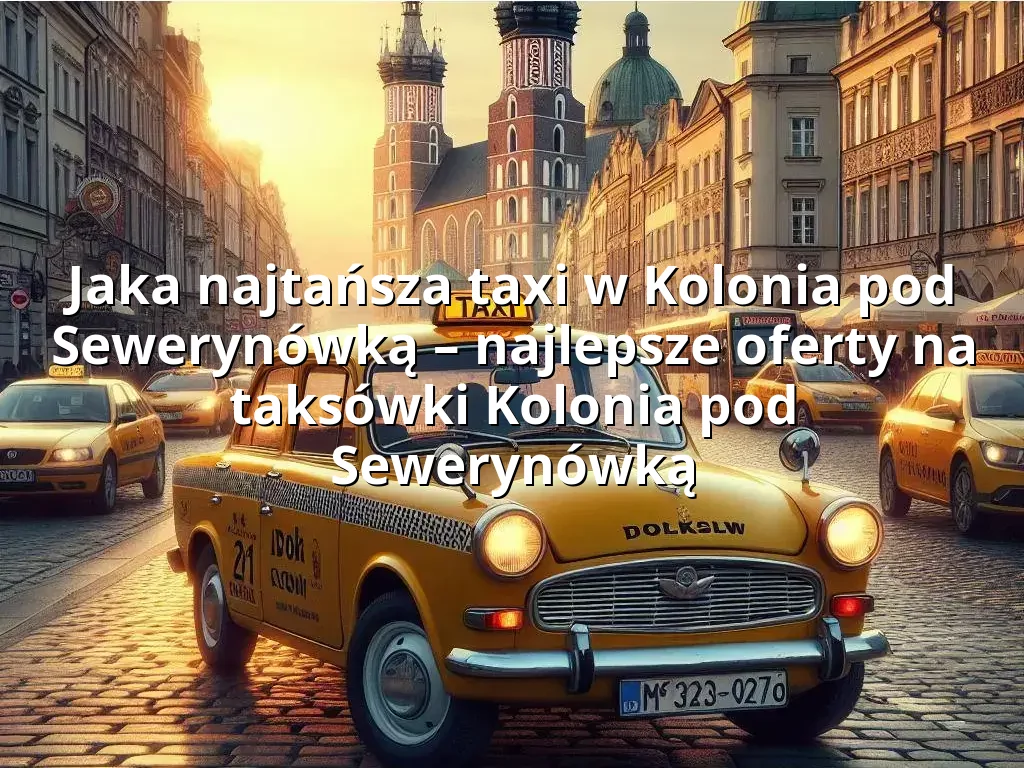 Tanie Taxi Kolonia pod Sewerynówką