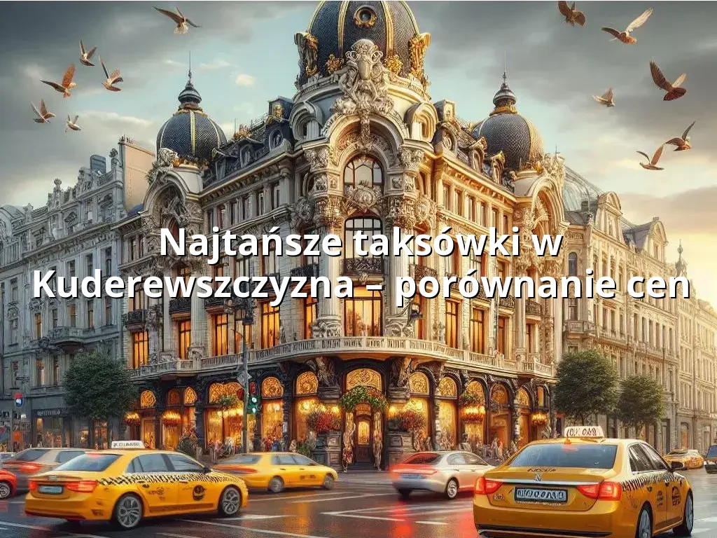 Tanie Taxi Kuderewszczyzna