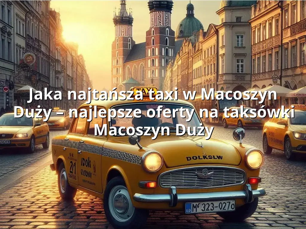 Tanie Taxi Macoszyn Duży