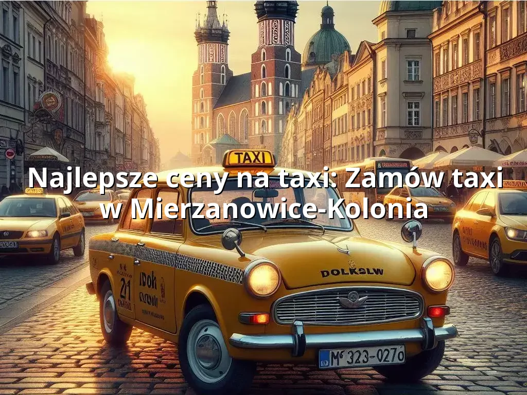 Tanie Taxi Mierzanowice-Kolonia