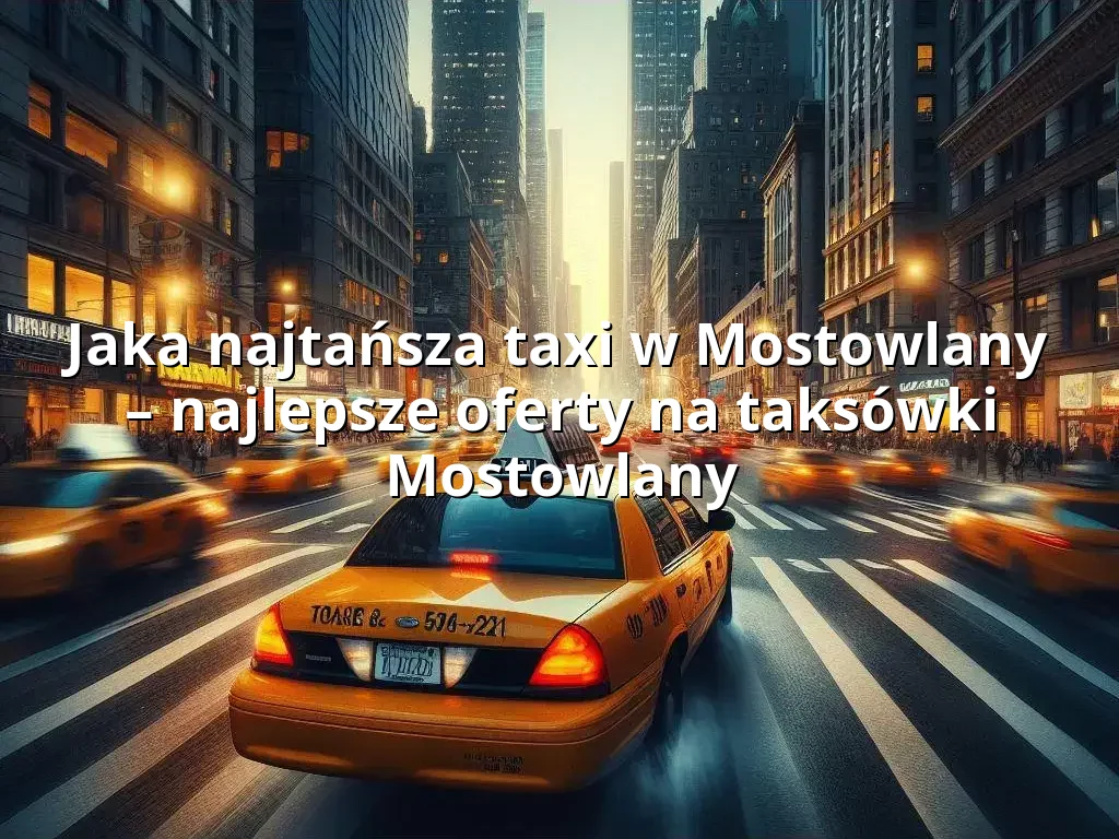 Tanie Taxi Mostowlany