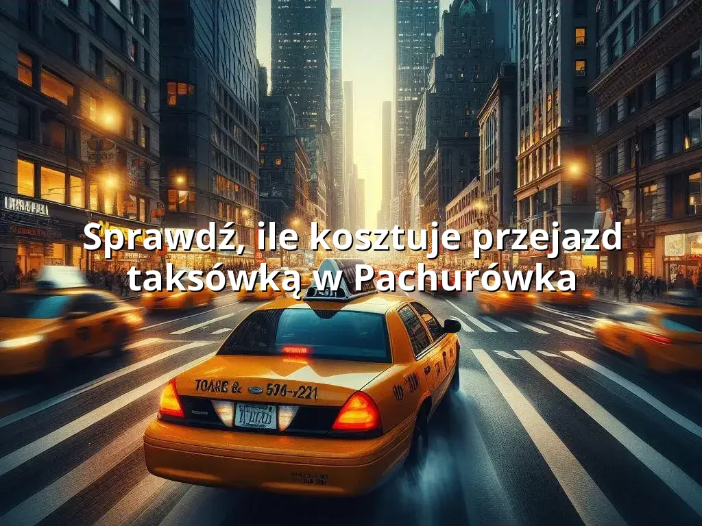 Tanie Taxi Pachurówka