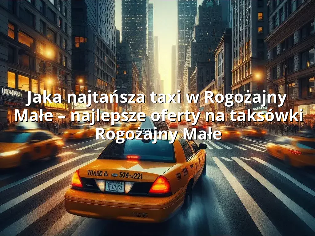 Tanie Taxi Rogożajny Małe