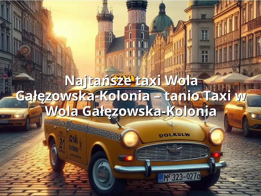 Tanie Taxi Wola Gałęzowska-Kolonia